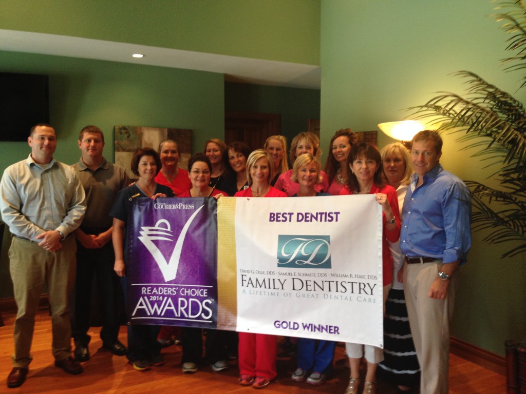 Family Dentistry-Drs. Ogle, Schmitz, Hart,&Fickas wins 2014 Best Dentist Award. 