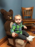 Family Dentistry's Bear Chair with Arlo! 